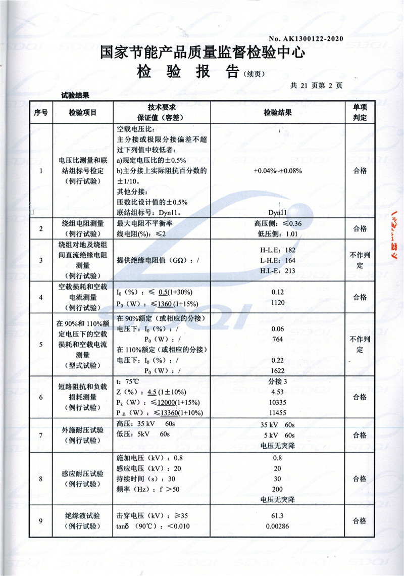 高低压试验报告-S11-1250镶黄镶黄镶黄油浸式变压器-2.jpg